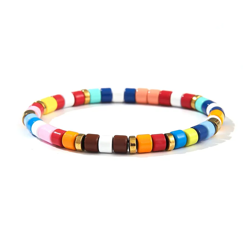 Simple Geometric Beaded Bracelet